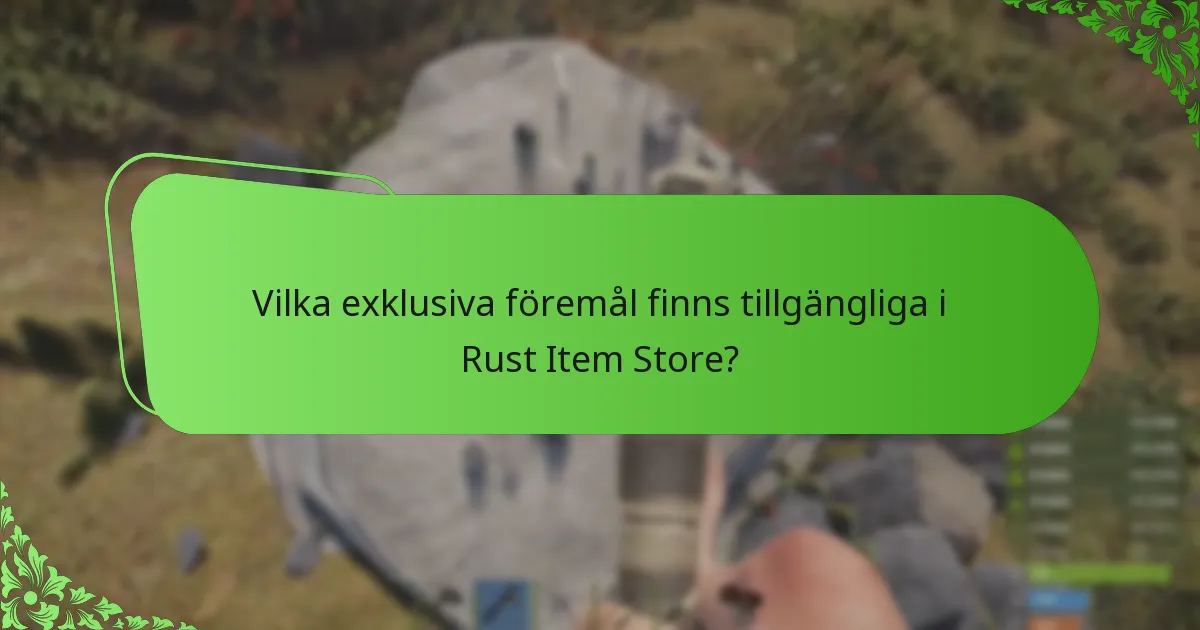 Hur fungerar rotationssystemet för föremålsbutiken i Rust?