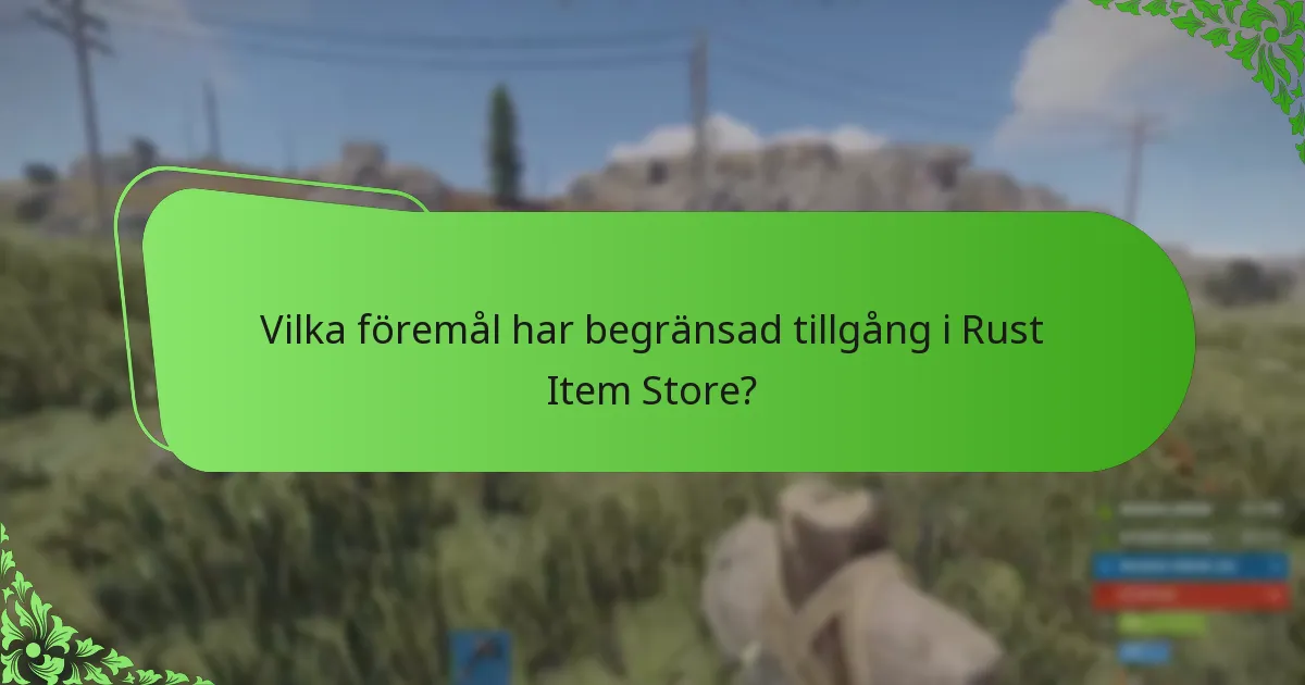 Hur kan användare köpa föremål från Rust Item Store?